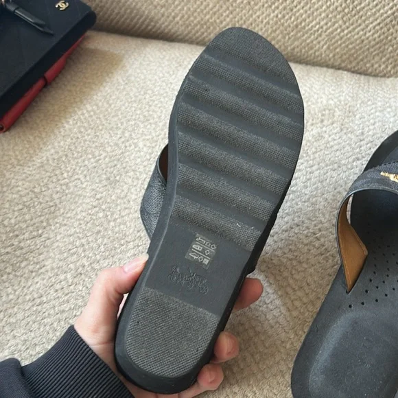 ▪️Coach Monogram Wedge Sandals - Picture 7 of 9